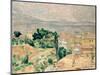 View of L'Estaque-Paul Cézanne-Mounted Premium Giclee Print