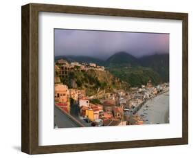 View of La Chinalea, Fisherman's District, Scilla, Calabria, Italy-Walter Bibikow-Framed Photographic Print