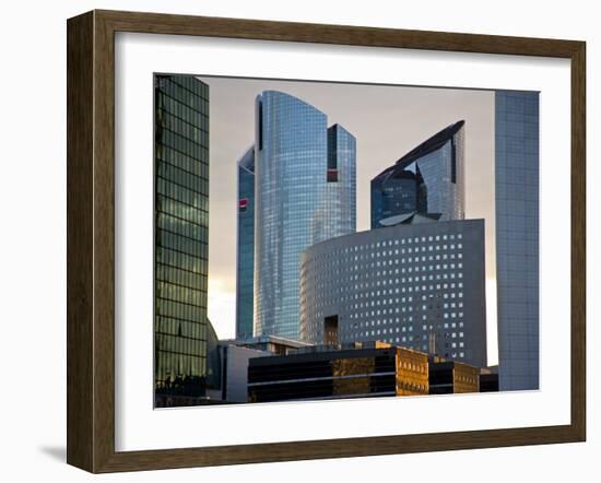 View of La Defense, the Main Business District of Paris, France-Carlos Sanchez Pereyra-Framed Photographic Print