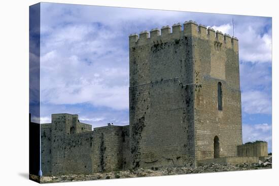 View of La Mota Fortress, Alcala La Real, Andalucia, Spain, 13th-14th Century-null-Stretched Canvas