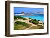 View of La Pelosa Beach, Stintino, Sardinia, Italy-sfocato-Framed Photographic Print