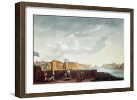 View of La Valletta During the Siege of 1800, Engraved by Francis Chesham, 1803-Captain James Weir-Framed Giclee Print