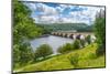 View of Ladybower Reservoir and Baslow Edge in the distance, Peak District, Derbyshire, England-Frank Fell-Mounted Photographic Print
