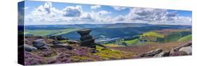 View of Ladybower Reservoir from Salt Cellar Rock Formation, Peak District National Park-Frank Fell-Stretched Canvas