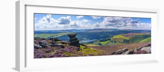 View of Ladybower Reservoir from Salt Cellar Rock Formation, Peak District National Park-Frank Fell-Framed Photographic Print