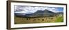 View of Lago del San Pablo and Imbabura volcano from entrance to Sacha Ji, Imbabura Province, Ec...-null-Framed Photographic Print