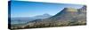 View of Lago del San Pablo and Imbabura volcano from terrace Sacha Ji, Imbabura Province, Ecuador-null-Stretched Canvas