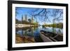 View of Laguna de los Coipos and High Rise Buildings in Puerto Madero, City of Buenos Aires, Buenos-Karol Kozlowski-Framed Photographic Print