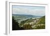 View of Lahnstein and River Rhine, Rhineland-Palatinate, Germany, Europe-Jochen Schlenker-Framed Photographic Print