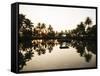 View of Lake at Sunset, Backwaters Near North Paravoor, Kerala, India, South Asia-Ben Pipe-Framed Stretched Canvas