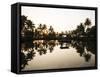 View of Lake at Sunset, Backwaters Near North Paravoor, Kerala, India, South Asia-Ben Pipe-Framed Stretched Canvas