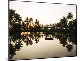 View of Lake at Sunset, Backwaters Near North Paravoor, Kerala, India, South Asia-Ben Pipe-Mounted Photographic Print