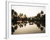 View of Lake at Sunset, Backwaters Near North Paravoor, Kerala, India, South Asia-Ben Pipe-Framed Photographic Print