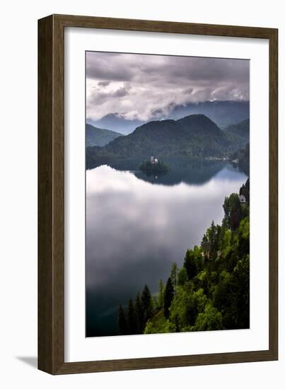 View of Lake Bled from Lake Bled Castle-Matthew Williams-Ellis-Framed Photographic Print