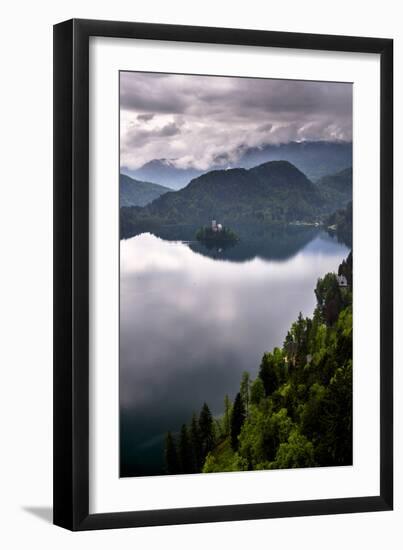 View of Lake Bled from Lake Bled Castle-Matthew Williams-Ellis-Framed Photographic Print