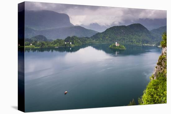 View of Lake Bled from Lake Bled Castle-Matthew Williams-Ellis-Stretched Canvas