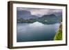 View of Lake Bled from Lake Bled Castle-Matthew Williams-Ellis-Framed Photographic Print