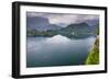 View of Lake Bled from Lake Bled Castle-Matthew Williams-Ellis-Framed Photographic Print