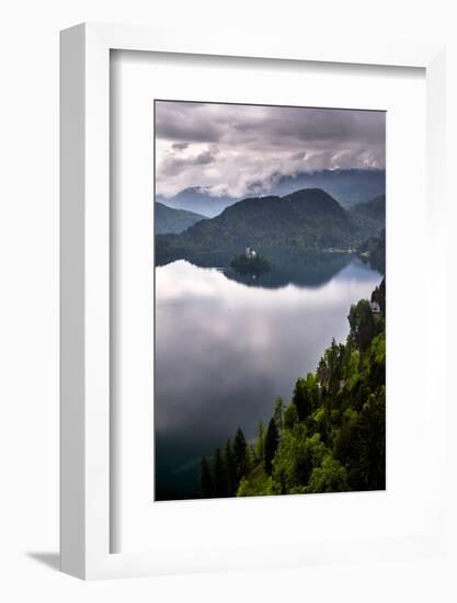 View of Lake Bled from Lake Bled Castle-Matthew Williams-Ellis-Framed Photographic Print