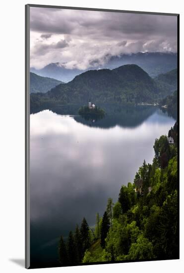 View of Lake Bled from Lake Bled Castle-Matthew Williams-Ellis-Mounted Photographic Print