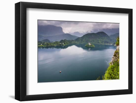 View of Lake Bled from Lake Bled Castle-Matthew Williams-Ellis-Framed Photographic Print
