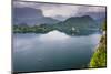 View of Lake Bled from Lake Bled Castle-Matthew Williams-Ellis-Mounted Photographic Print