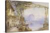 View of Lake Como, c.1867-Edward M. Richardson-Stretched Canvas