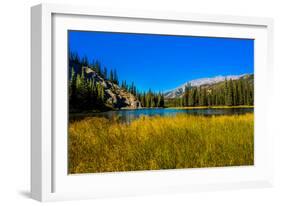 View of lake in Denali National Park, Alaska, United States of America, North America-Laura Grier-Framed Premium Photographic Print