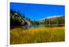 View of lake in Denali National Park, Alaska, United States of America, North America-Laura Grier-Framed Photographic Print