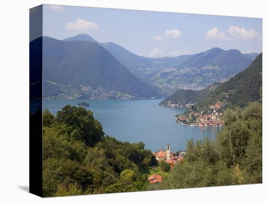 View of Lake Iseo Near Sulzano, Lombardy, Italian Lakes, Italy, Europe-Frank Fell-Stretched Canvas