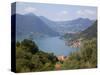 View of Lake Iseo Near Sulzano, Lombardy, Italian Lakes, Italy, Europe-Frank Fell-Stretched Canvas