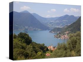 View of Lake Iseo Near Sulzano, Lombardy, Italian Lakes, Italy, Europe-Frank Fell-Stretched Canvas