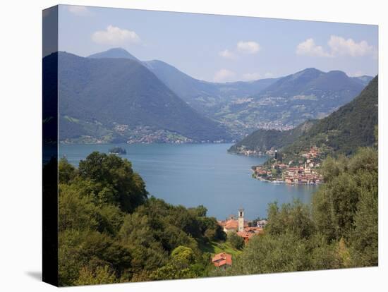 View of Lake Iseo Near Sulzano, Lombardy, Italian Lakes, Italy, Europe-Frank Fell-Stretched Canvas