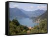 View of Lake Iseo Near Sulzano, Lombardy, Italian Lakes, Italy, Europe-Frank Fell-Framed Stretched Canvas