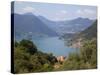 View of Lake Iseo Near Sulzano, Lombardy, Italian Lakes, Italy, Europe-Frank Fell-Stretched Canvas