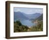 View of Lake Iseo Near Sulzano, Lombardy, Italian Lakes, Italy, Europe-Frank Fell-Framed Photographic Print