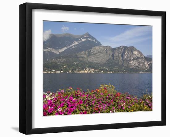 View of Lake Looking Towards Cadenabbia, Bellagio, Lake Como, Lombardy, Italian Lakes, Italy, Europ-Frank Fell-Framed Photographic Print