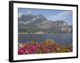 View of Lake Looking Towards Cadenabbia, Bellagio, Lake Como, Lombardy, Italian Lakes, Italy, Europ-Frank Fell-Framed Photographic Print