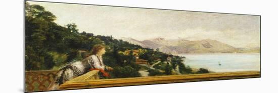 View of Lake Maggiore from Villa of Ada Troubetzkoy-null-Mounted Giclee Print