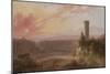 View of Lake Nemi at Sunset, c.1840-50-Joshua Shaw-Mounted Giclee Print