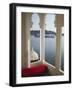 View of Lake Palace Hotel From Jagat Niiwas Palace Hotel, Udaipur, Rajasthan, India, Asia-Ian Trower-Framed Photographic Print