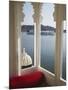 View of Lake Palace Hotel From Jagat Niiwas Palace Hotel, Udaipur, Rajasthan, India, Asia-Ian Trower-Mounted Photographic Print