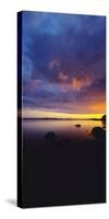 View of Lake Pielinen at sunset, Lieksa, Finland-null-Stretched Canvas