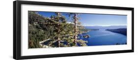 View of Lake Tahoe and Emerald Bay in Morning, California, USA-Walter Bibikow-Framed Photographic Print