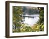 View of Lake Through Tree Branches-null-Framed Photographic Print