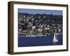 View of Lake Union and Capitol Hill Neighborhood, Seattle, Washington, USA-Connie Ricca-Framed Photographic Print