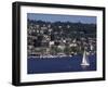 View of Lake Union and Capitol Hill Neighborhood, Seattle, Washington, USA-Connie Ricca-Framed Photographic Print