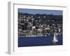 View of Lake Union and Capitol Hill Neighborhood, Seattle, Washington, USA-Connie Ricca-Framed Photographic Print