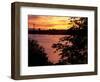 View of Lake Union and Space Needle, Seattle, Washington, USA-William Sutton-Framed Photographic Print