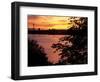 View of Lake Union and Space Needle, Seattle, Washington, USA-William Sutton-Framed Photographic Print